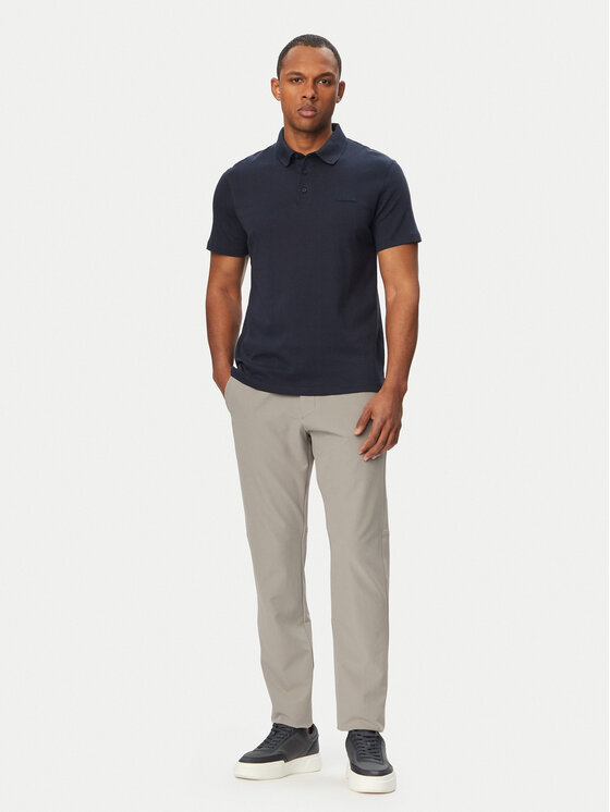 Calvin Klein Calvin Klein Polo Supima LV04LH204G Tumši zils Regular Fit