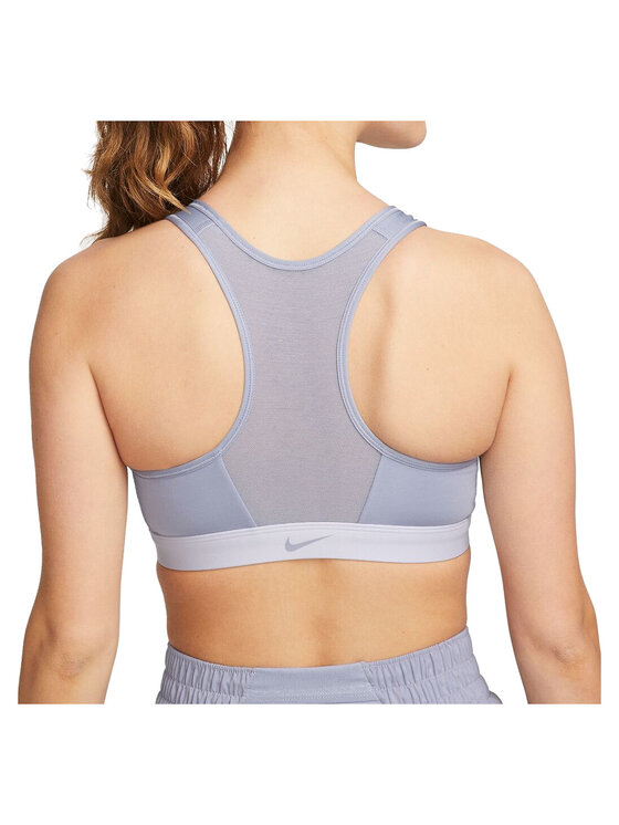 Nike Nike Biustonosz sportowy DF Swoosh Zip-Front Fioletowy
