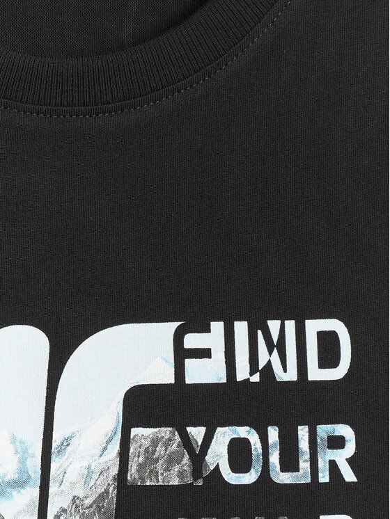 4F 4F T-Shirt TREKKING Czarny Regular Fit
