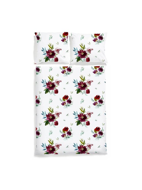 White pocket White pocket Komplet pościeli satynowa Biały