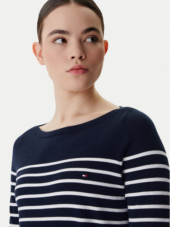 Tommy Hilfiger Tommy Hilfiger Sweater Heritage Boat WW0WW22046 Sötétkék Regular Fit