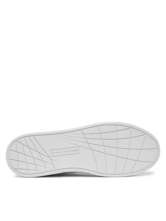 Tommy Hilfiger Tommy Hilfiger Tenisice Icon Court Pinperf Lth FM0FM05483 Bijela