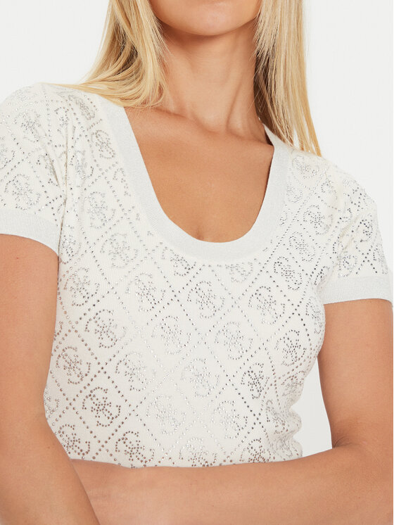Guess Guess Kootud kleit Paige W4YK28 Z3FN0 Ekrüüvärv Slim Fit