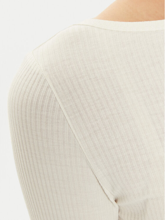 Lee Lee Bluzka 112355203 Biały Slim Fit