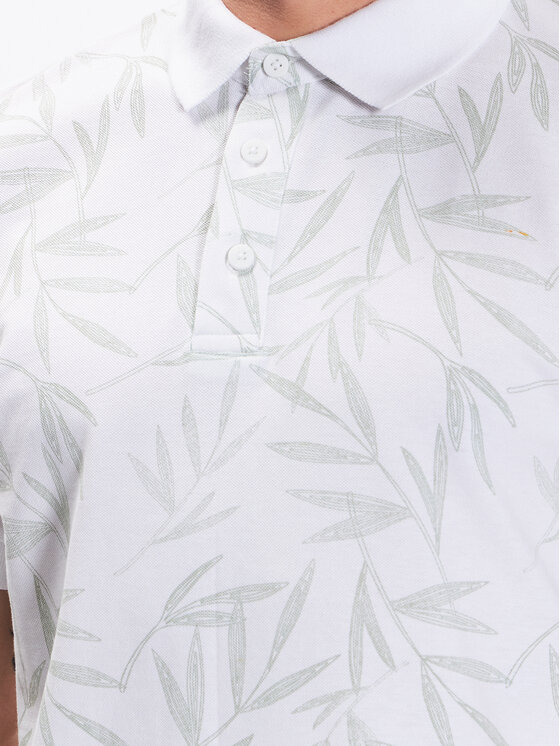 INDICODE INDICODE Polo särk Passo 40-851 Valge Regular Fit