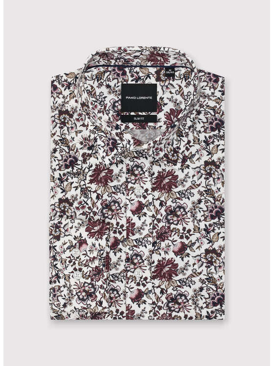 Pako Lorente Pako Lorente Koszula P25WF-1X-054 Biały Slim Fit