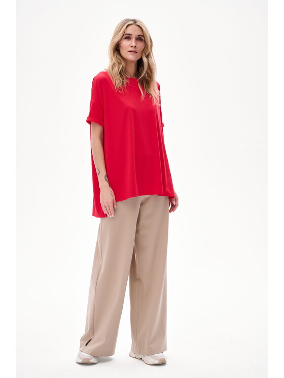 blue shadow blue shadow Bluzka Renzi Czerwony Regular Fit