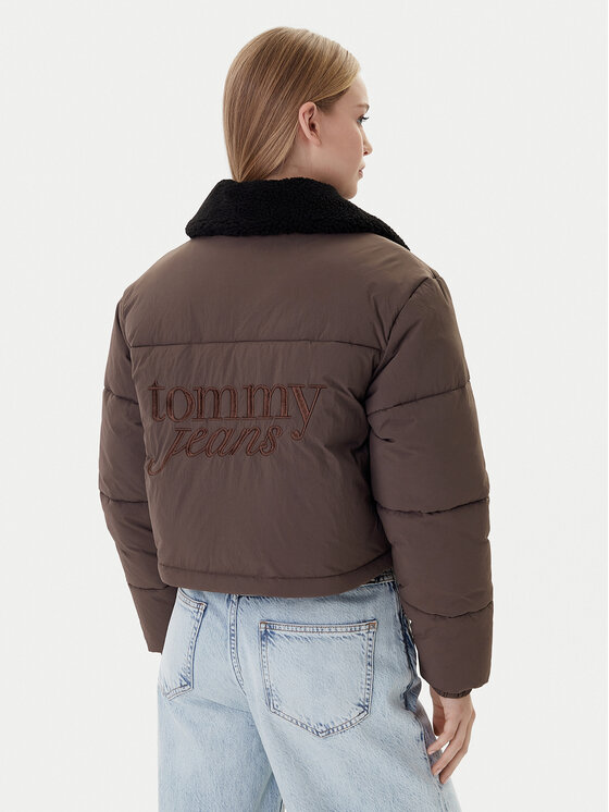 Tommy Jeans Tommy Jeans Zimné bundy Teddy DW0DW22049 Hnedá Regular Fit