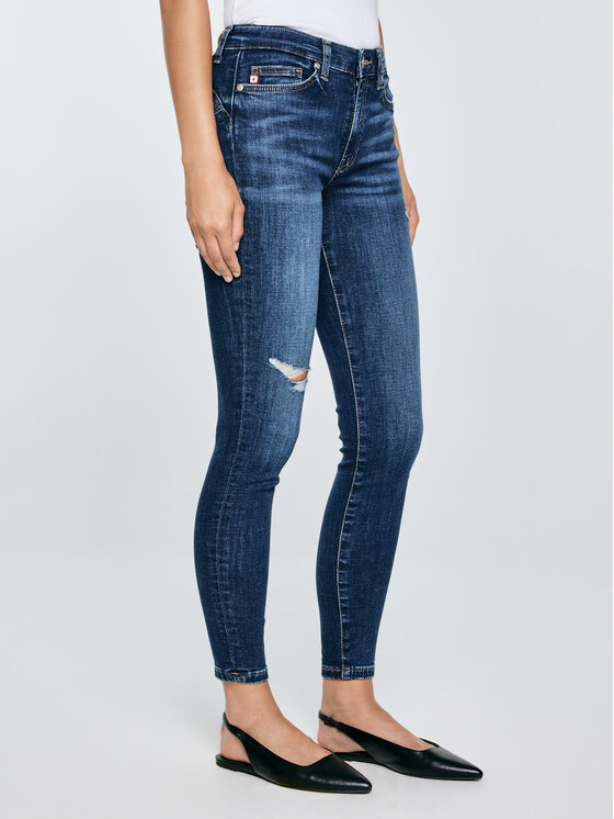 BIG STAR BIG STAR Jeansy MELINDA HIGH WAIST Granatowy Skinny Fit