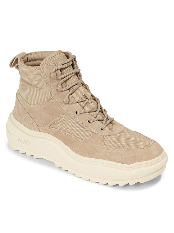 Tommy Jeans Tommy Jeans Μποτίνια Tjm Mix Material Boot EM0EM01245 Χακί