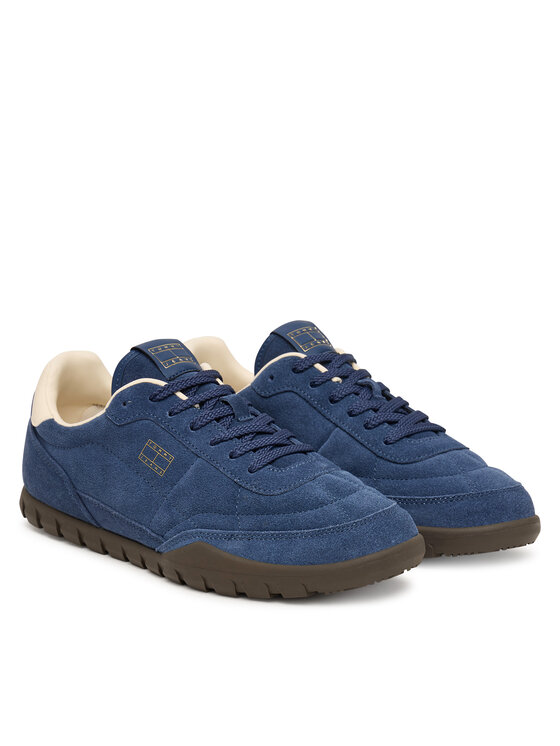Tommy Jeans Tommy Jeans Sneakersy Tommy Jeans Low Suede Runner EM0EM01800 Tmavomodrá