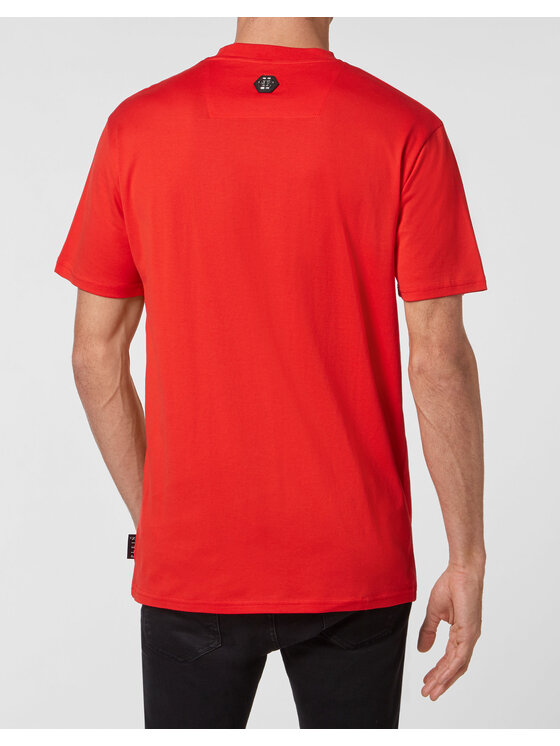 PHILIPP PLEIN PHILIPP PLEIN T-Shirt 115 Czerwony Regular Fit