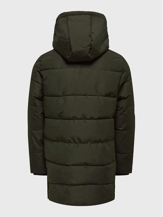 Only & Sons Only & Sons Žieminis paltas Carl Long 22020156 Žalia Regular Fit