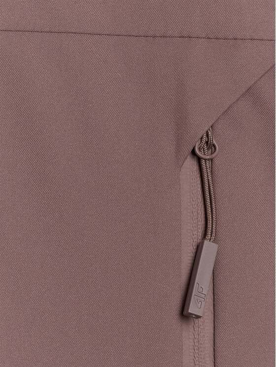 4F 4F Płaszcz przejściowy URBAN COMMUTER Brązowy ciemny Regular Fit