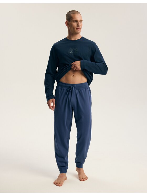 Henderson Henderson Piżama 45499 Granatowy Regular Fit