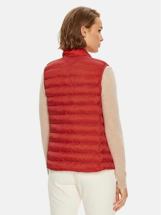 Tommy Hilfiger Tommy Hilfiger Ujjatlan Global Stripe WW0WW40779 Piros Regular Fit