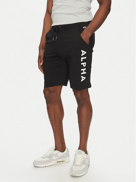 Alpha Industries Alpha Industries Sportovní kraťasy 116366 Černá Regular Fit
