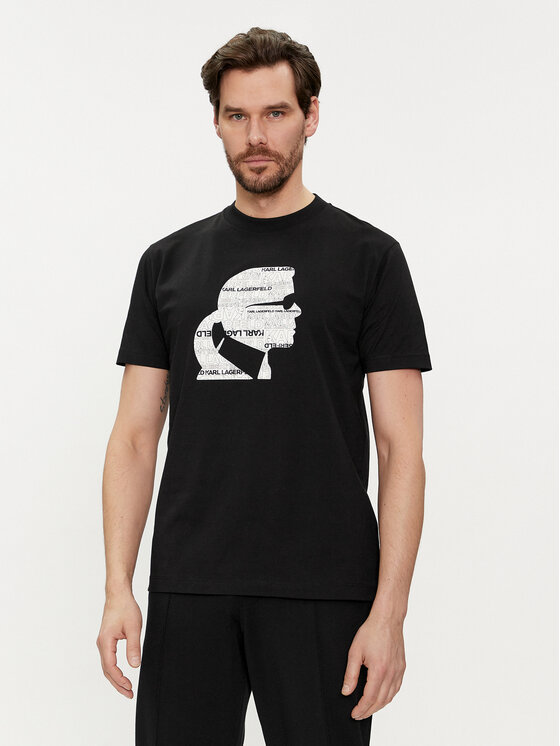 KARL LAGERFELD T-krekls 755423 542241 Melns Regular Fit