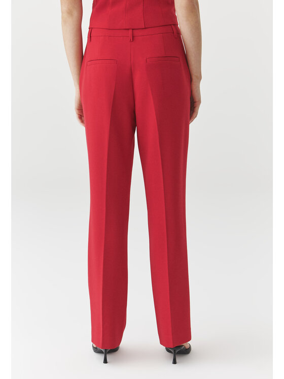 TATUUM TATUUM Kalhoty z materiálu LANKA 1 Červená Straight Fit