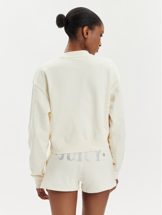 Juicy Couture Juicy Couture Mikina Cristabelle Rodeo JCBAS223824 Écru Regular Fit