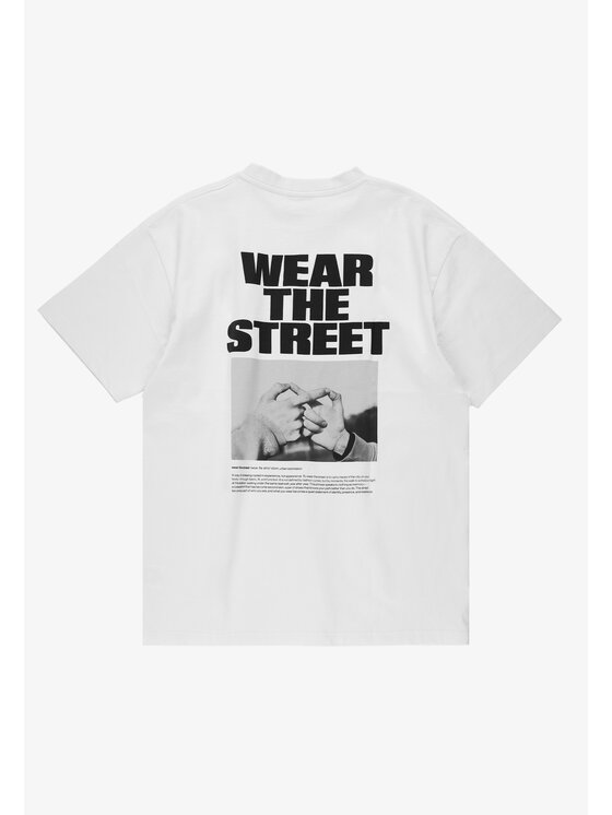 PROSTO. PROSTO. T-Shirt Wear The Street Biały Oversize