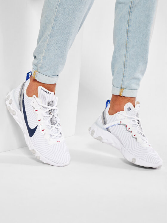 Nike Sneakers React Element 55 CW7576 100 Bianco Modivo