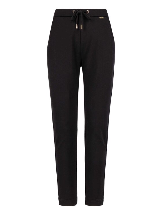 Volcano Volcano Spodnie dresowe N-JENIS Czarny Regular Fit