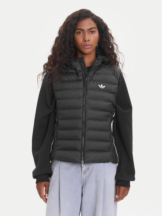 adidas Bezrękawnik adicolor JX2943 Czarny Slim Fit