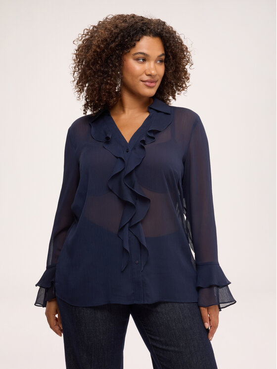 Fiorella Rubino Fiorella Rubino Koszula 5076T001555N034 Niebieski Regular Fit