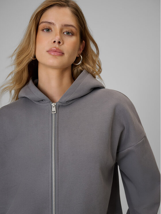 4F 4F Bluza BASIC+ Szary Regular Fit