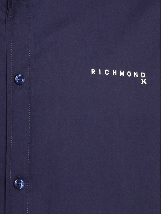 Richmond X Richmond X Košulja Liddo UMP24230CA Tamnoplava Slim Fit