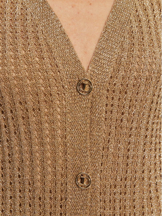 TWINSET TWINSET Strickkleid 251TT3190 Beige Slim Fit