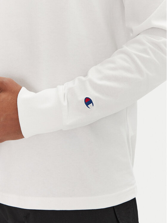 Champion Champion Longsleeve 221164 Biały Loose Fit