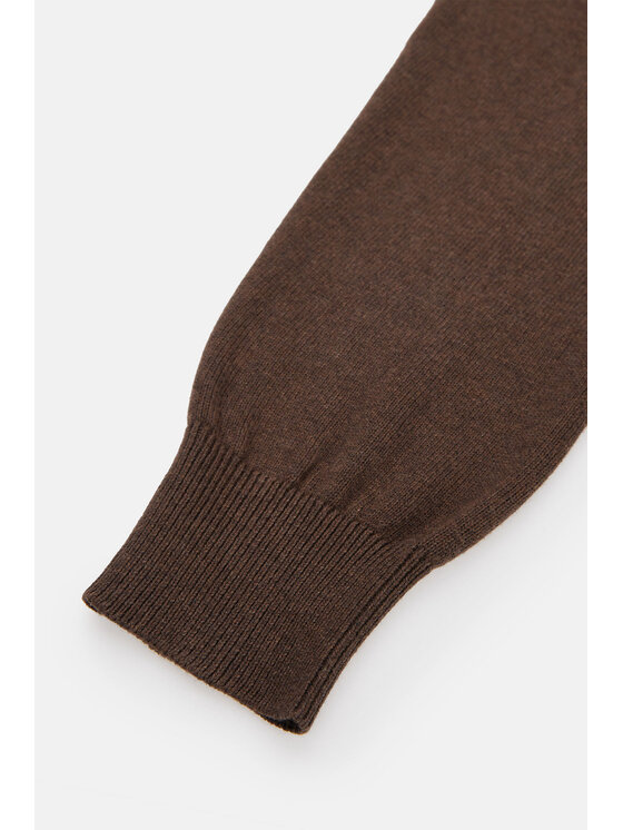 Lancerto Lancerto Sweter Anthony SW073223000046 Brązowy Regular Fit