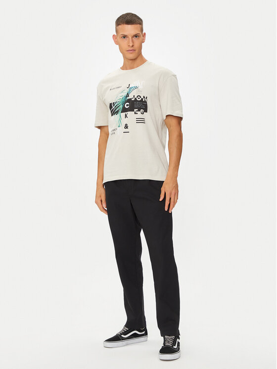 Jack & Jones Jack & Jones Футболка Jjclarc 12247768 Бежевий Relaxed Fit