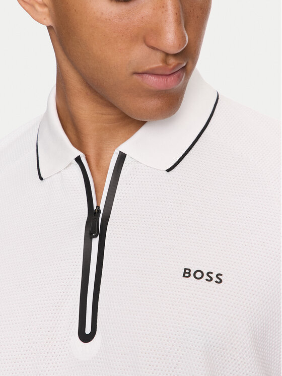 BOSS Boss Polo Philix 50519760 Biały Regular Fit