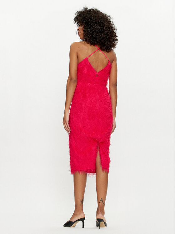 TWINSET TWINSET Sukienka koktajlowa 241TP2430 Różowy Regular Fit