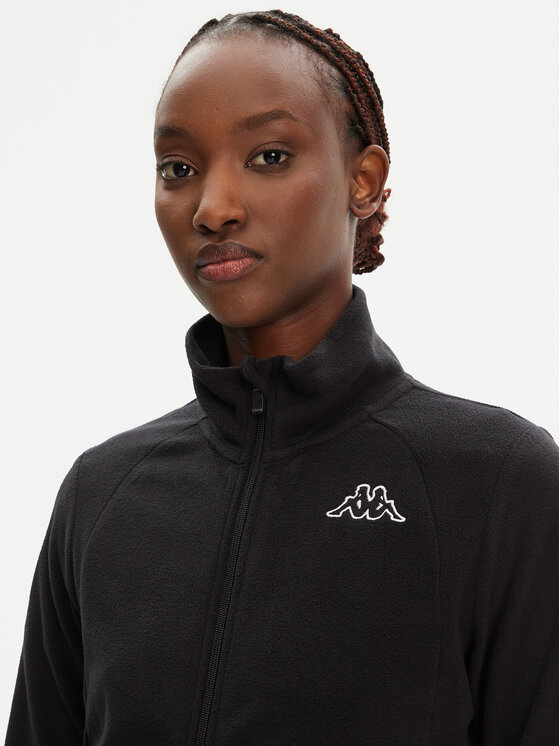 Kappa Kappa Fleecejacke Savaux 341P7KW Schwarz Regular Fit