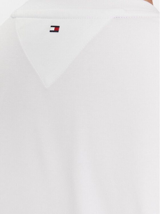 Tommy Hilfiger Tommy Hilfiger Tricou Big Graphic MW0MW34204 Alb Regular Fit