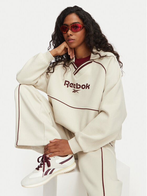 Reebok Reebok Džemperis ar kapuci Angelica RK25685CCW Krēmkrāsas Oversize