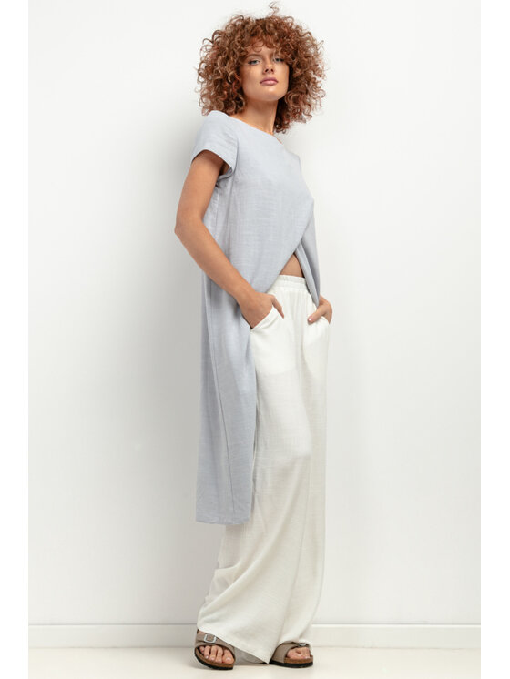 Tessita Tessita Tunika NARZUTKA_T405 2 szara Szary Classic Fit