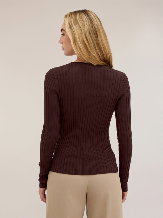 Motivi Motivi Sweter M266W003982N022 Brązowy Slim Fit