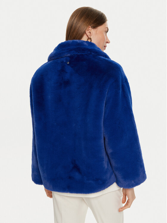 LOLA CASADEMUNT lola_casademunt Fellmantel LF2401027 Blau Regular Fit