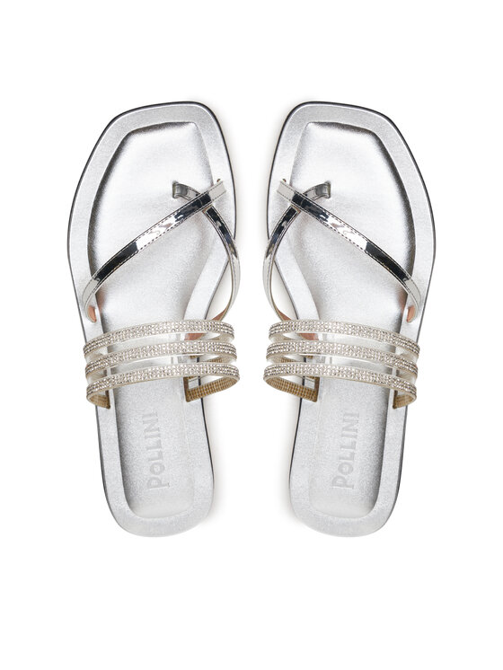 Pollini Pollini Σαγιονάρες SA28220C0ITY199A Ασημί