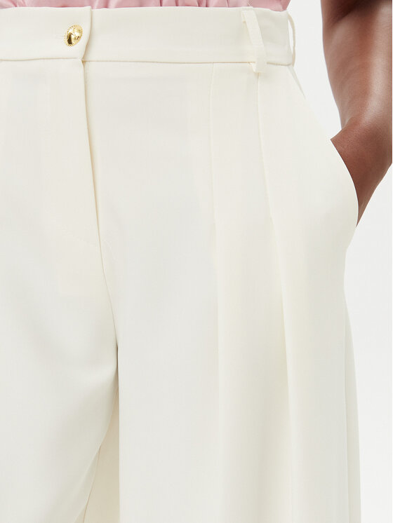 Maryley Maryley Pantaloni di tessuto 25EB579/43VA Écru Regular Fit