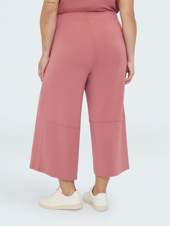 Fiorella Rubino Fiorella Rubino Pantaloni di tessuto P814L002334N006 Rosa Cropp Fit