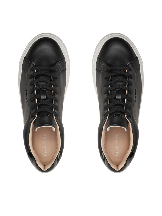 Calvin Klein Calvin Klein Sneakers Ff Cupsole Lace Up W/Ml Lth HW0HW02118 Nero