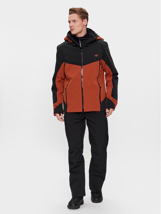 4F 4F Μπουφάν για σκι 4FWAW23TTJAM438 Μαύρο Regular Fit