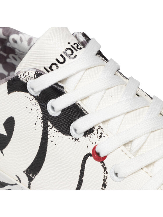 Desigual Desigual Sneakersy Street Mickey 22SSKP24 Biela