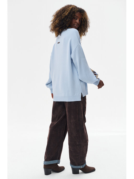 blue shadow blue shadow Sweter Celeste 2 Niebieski Regular Fit